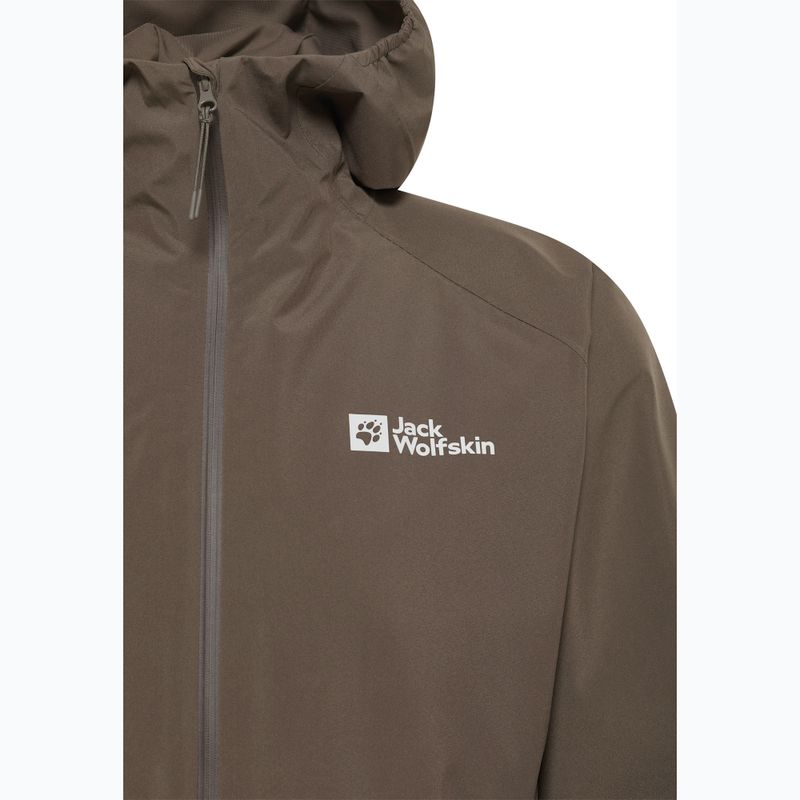 Jack Wolfskin men's Prelight 2L Ins cold coffee rain jacket 11