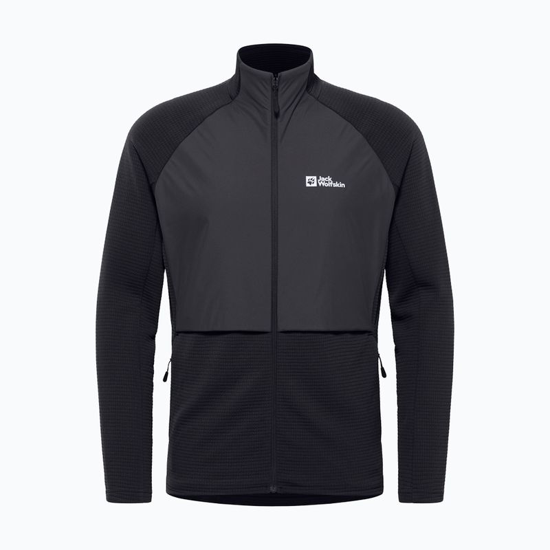 Jack Wolfskin men's fleece sweatshirt Dormer black 5