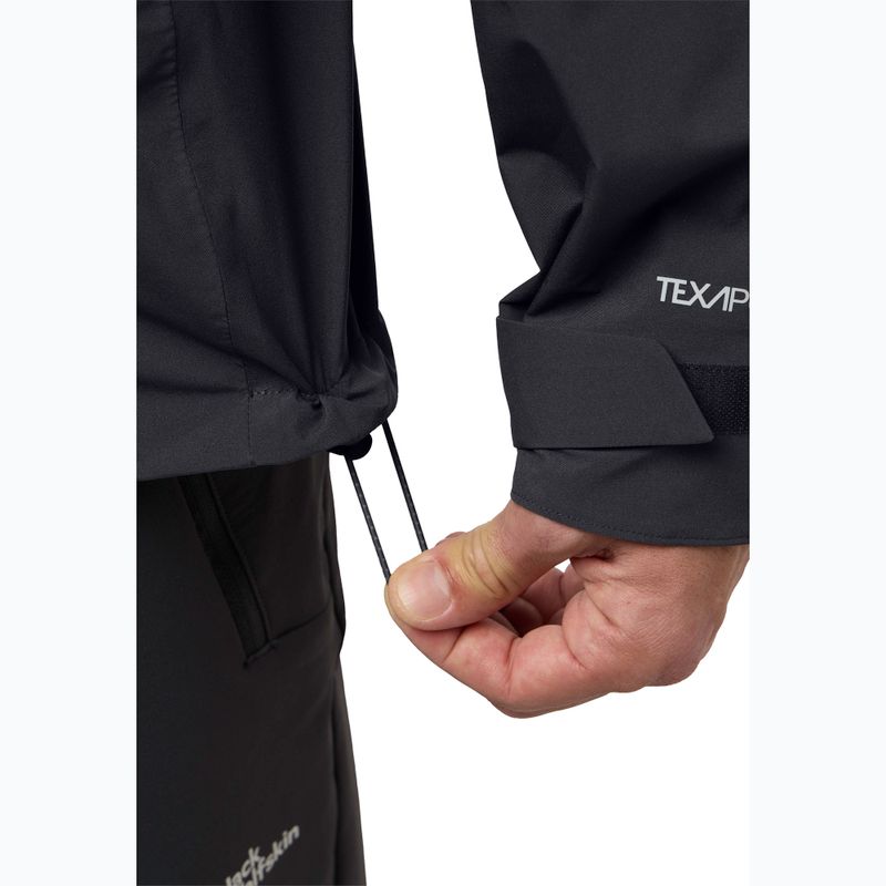 Jack Wolfskin Eagle Peak 2L phantom rain jacket 8