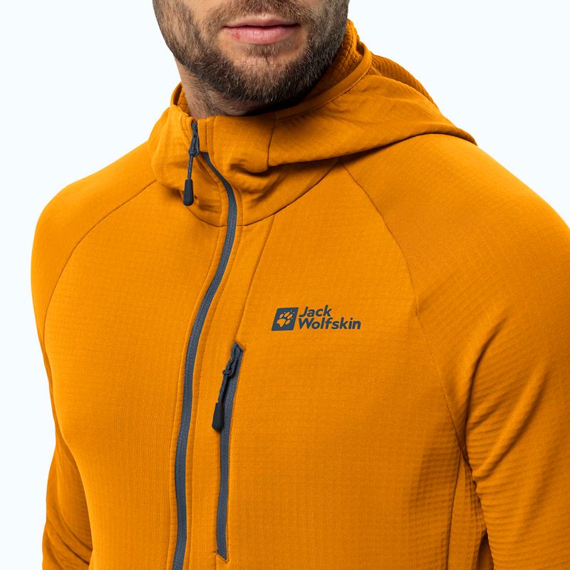 Men's Jack Wolfskin Kolbenberg Hooded Fz fleece sweatshirt safflower 4