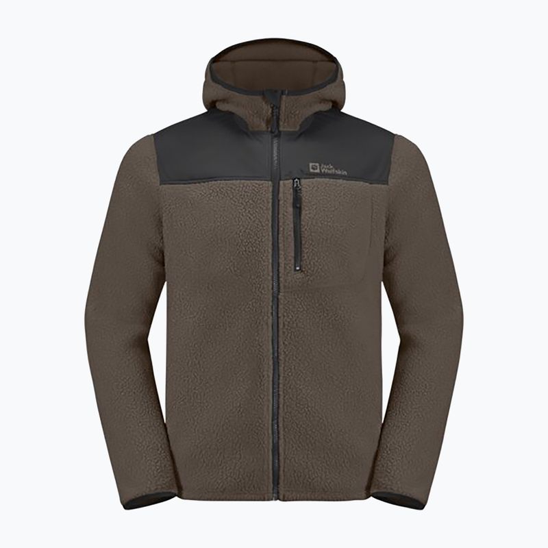 Jack Wolfskin men's fleece jacket Kammweg Pile Fz cold coffee