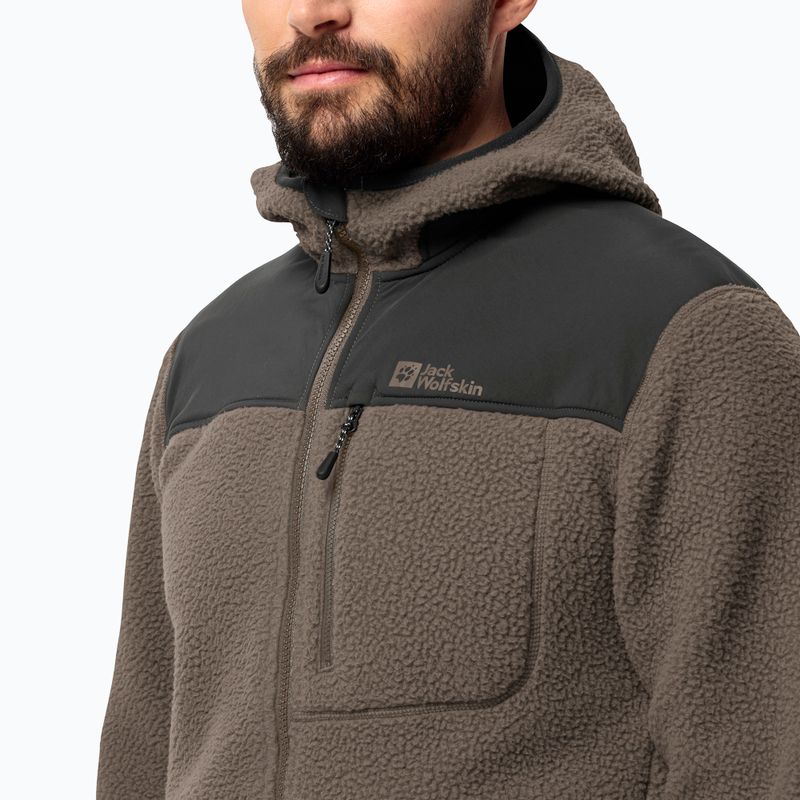 Jack Wolfskin men's fleece jacket Kammweg Pile Fz cold coffee 4
