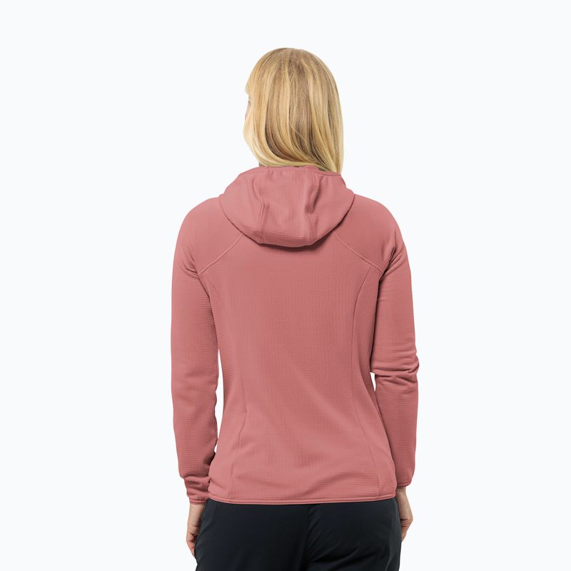 Jack Wolfskin women's fleece jacket Kolbenberg Hooded Fz mineral red 2
