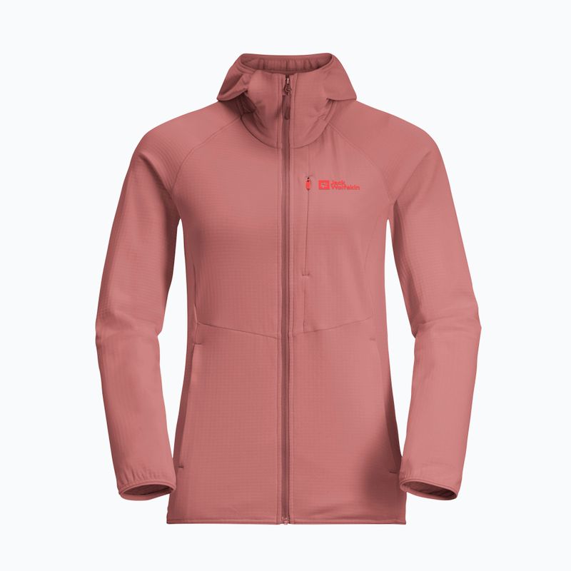 Jack Wolfskin women's fleece jacket Kolbenberg Hooded Fz mineral red 7