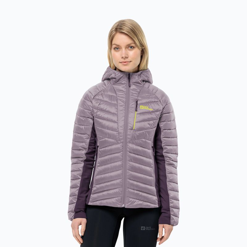 Women's hybrid jacket Jack Wolfskin Routeburn Pro Ins wild blossom