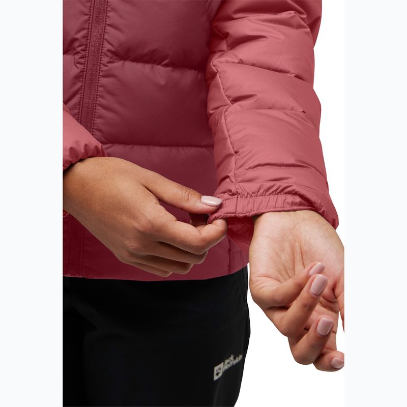 Jack Wolfskin women's down jacket Ather Down Hoody red ochre 5