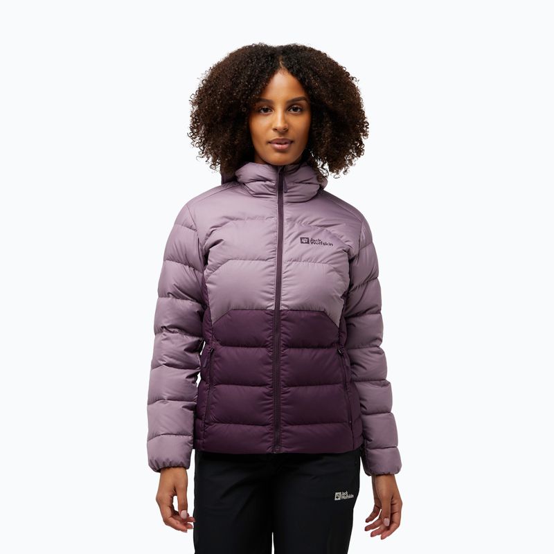 Jack Wolfskin women's down jacket Ather Down Hoody midnight plum