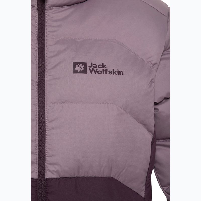 Jack Wolfskin women's down jacket Ather Down Hoody midnight plum 4