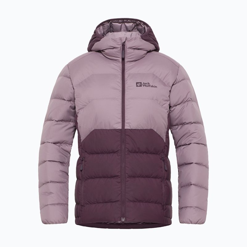 Jack Wolfskin women's down jacket Ather Down Hoody midnight plum 10