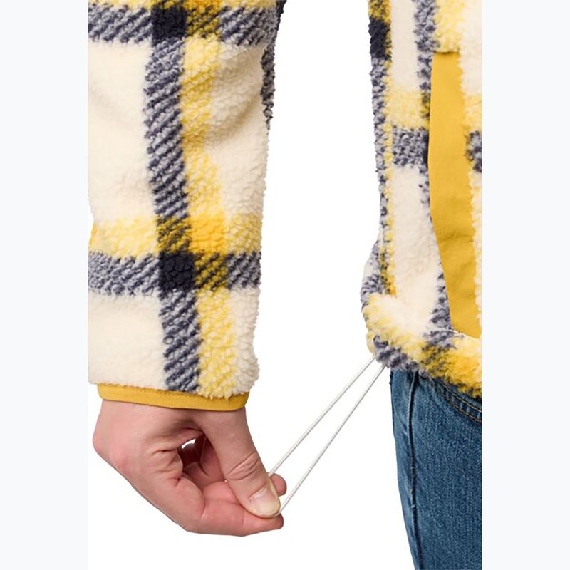 Jack Wolfskin men's fleece sweatshirt Felslicht Check panna cotta 4