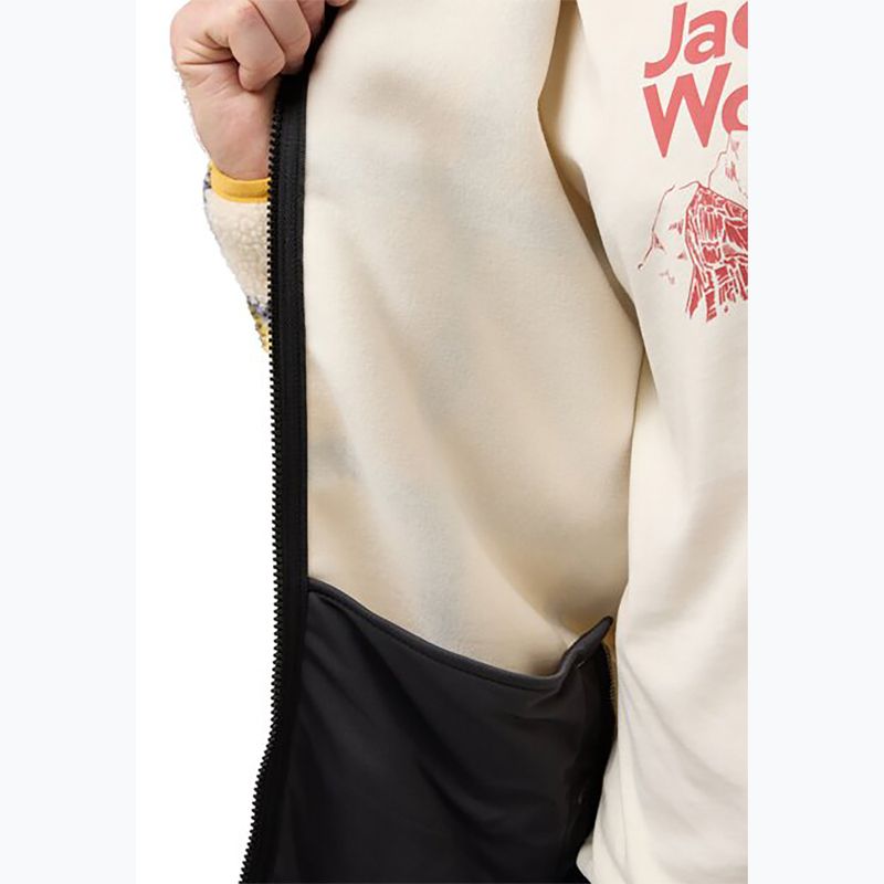 Jack Wolfskin men's fleece sweatshirt Felslicht Check panna cotta 5