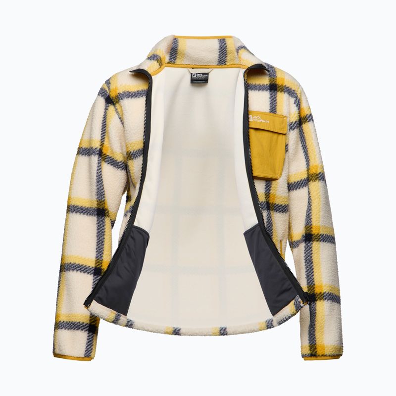 Jack Wolfskin men's fleece sweatshirt Felslicht Check panna cotta 8
