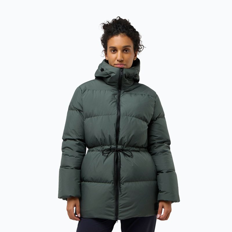 Jack Wolfskin women's down jacket Kirschallee slate green 3