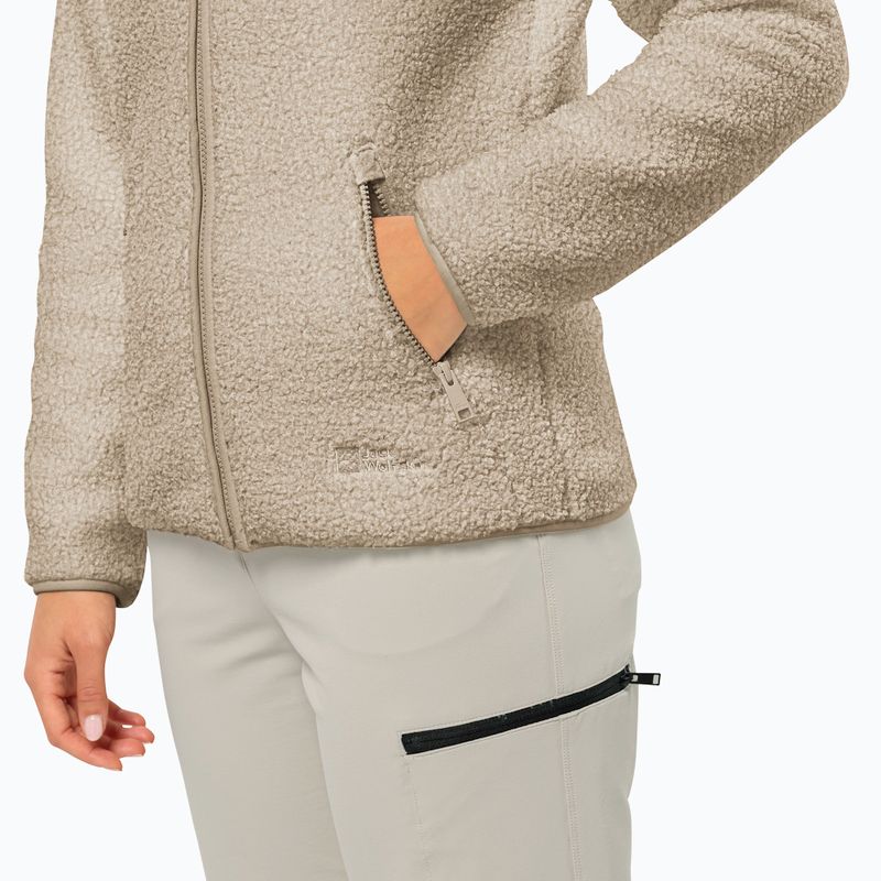 Jack Wolfskin women's fleece sweatshirt High Curl anis 3