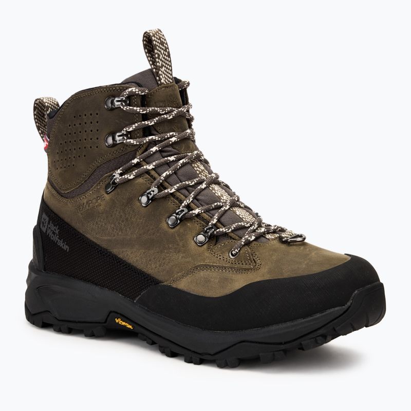 Jack Wolfskin men's Terraquest Arctic Texapore Mid cold coffee trekking boots