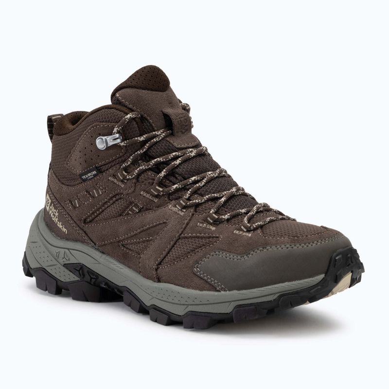 Jack Wolfskin men's trekking boots Vojo Tour Texapore Mid cold coffee