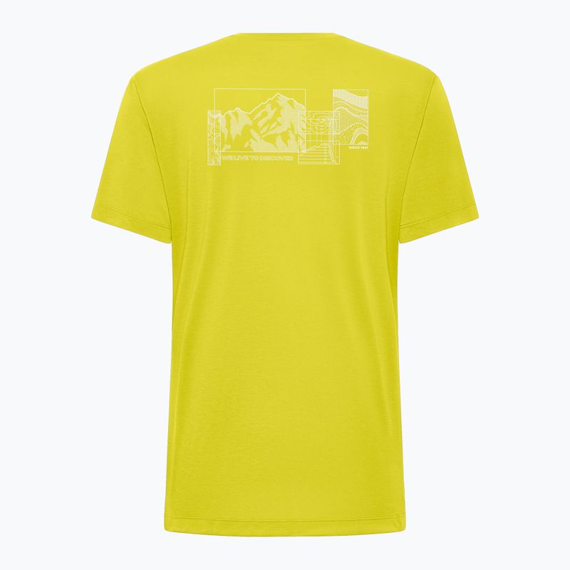 Jack Wolfskin men's trekking t-shirt Vonnan Graphic explore chartreuse 6