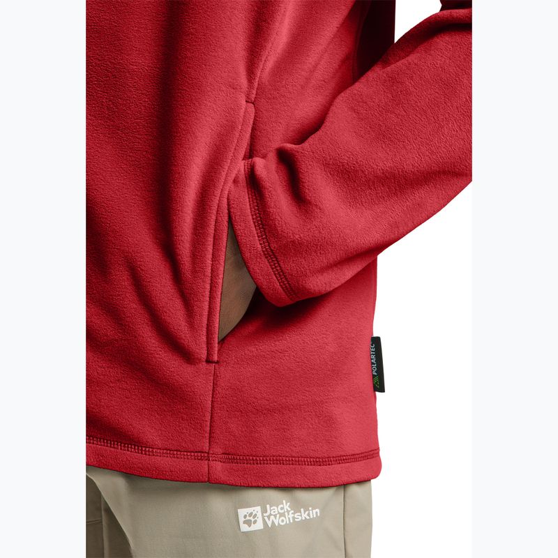 Men's Jack Wolfskin Taunus Fz fleece sweatshirt adrenaline red 6