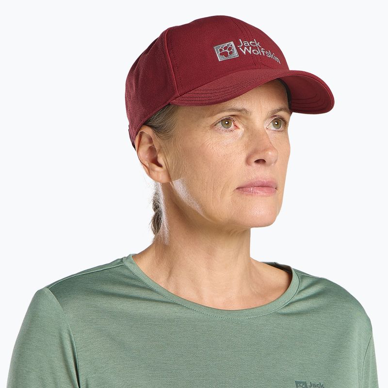 Jack Wolfskin Baseball Cap deep ruby 2