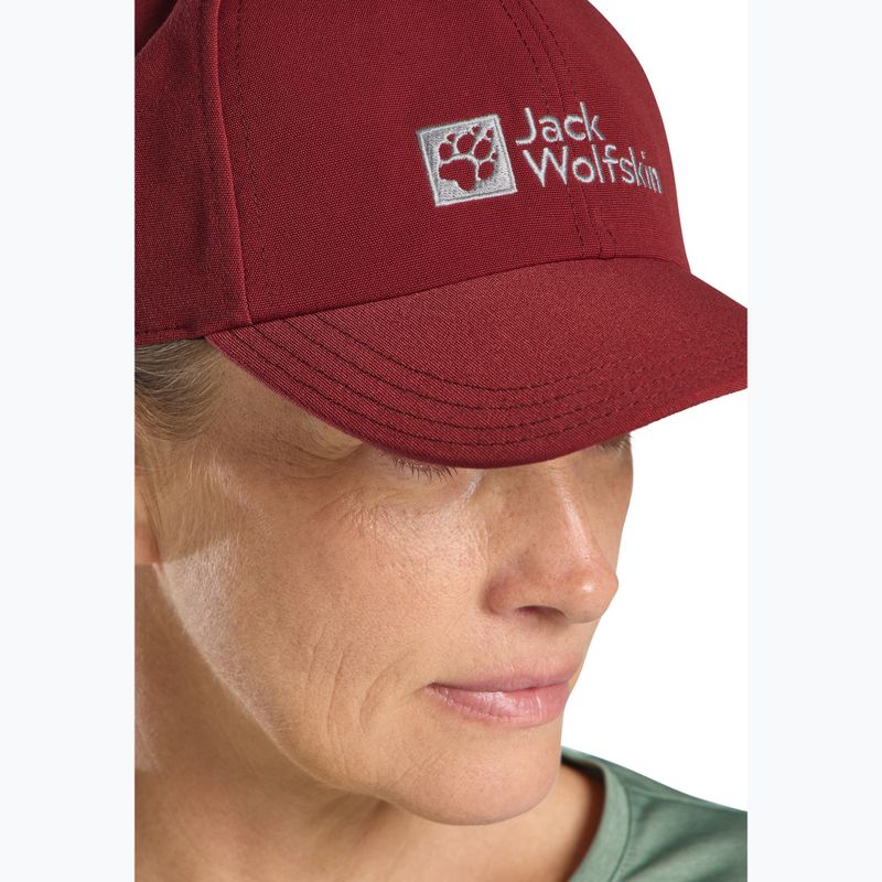 Jack Wolfskin Baseball Cap deep ruby 5