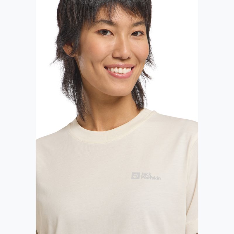 Jack Wolfskin women's t-shirt Essential cotton white 3