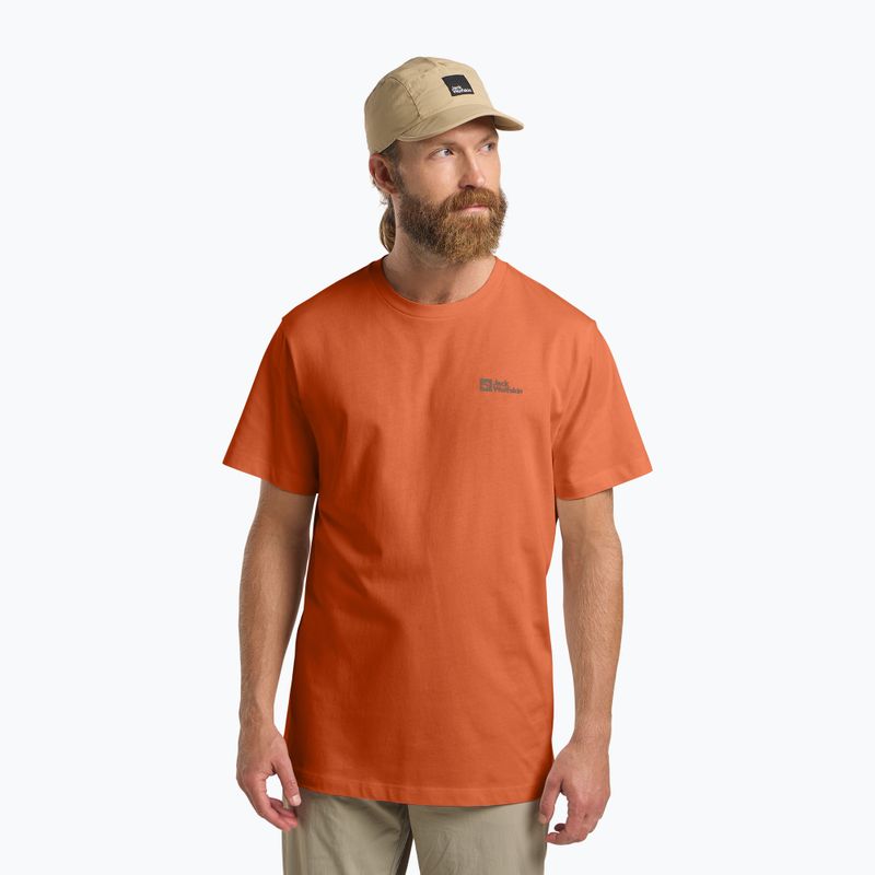 Jack Wolfskin men's t-shirt Essential burnt orange