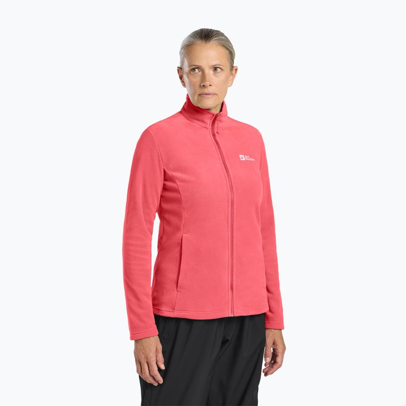 Jack Wolfskin women's fleece jacket Taunus Fz sunset coral