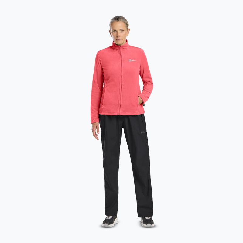 Jack Wolfskin women's fleece jacket Taunus Fz sunset coral 2