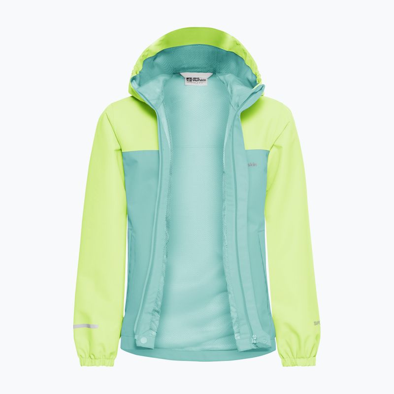 Women's rain jacket Jack Wolfskin Tucan soft jade 14