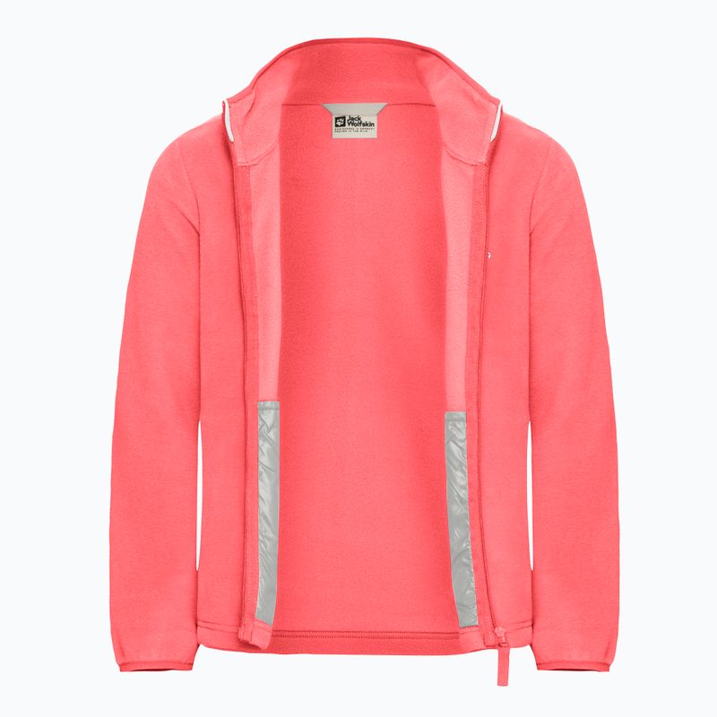 Jack Wolfskin Taunus sunset coral children's fleece sweatshirt 3