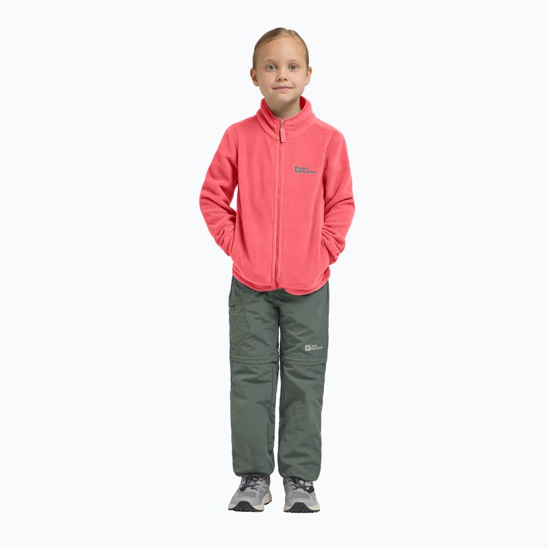 Jack Wolfskin Taunus sunset coral children's fleece sweatshirt 13