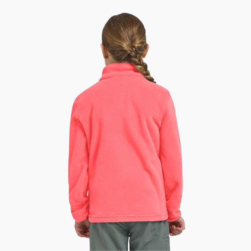 Jack Wolfskin Taunus sunset coral children's fleece sweatshirt 14