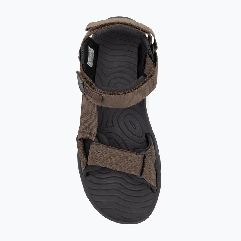 Jack Wolfskin men's Lakewood Ride cold coffee sandals 5