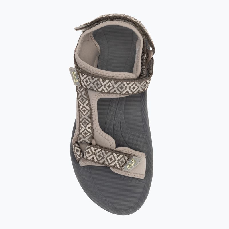 Jack Wolfskin women's Wave Breaker cold coffee sandals 5