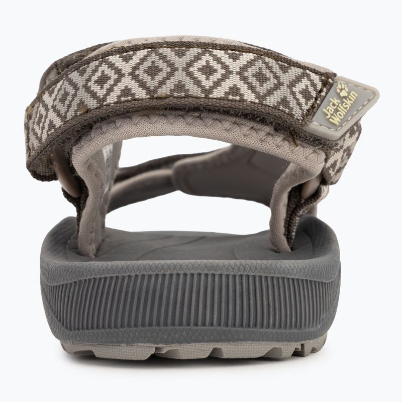 Jack Wolfskin women's Wave Breaker cold coffee sandals 6