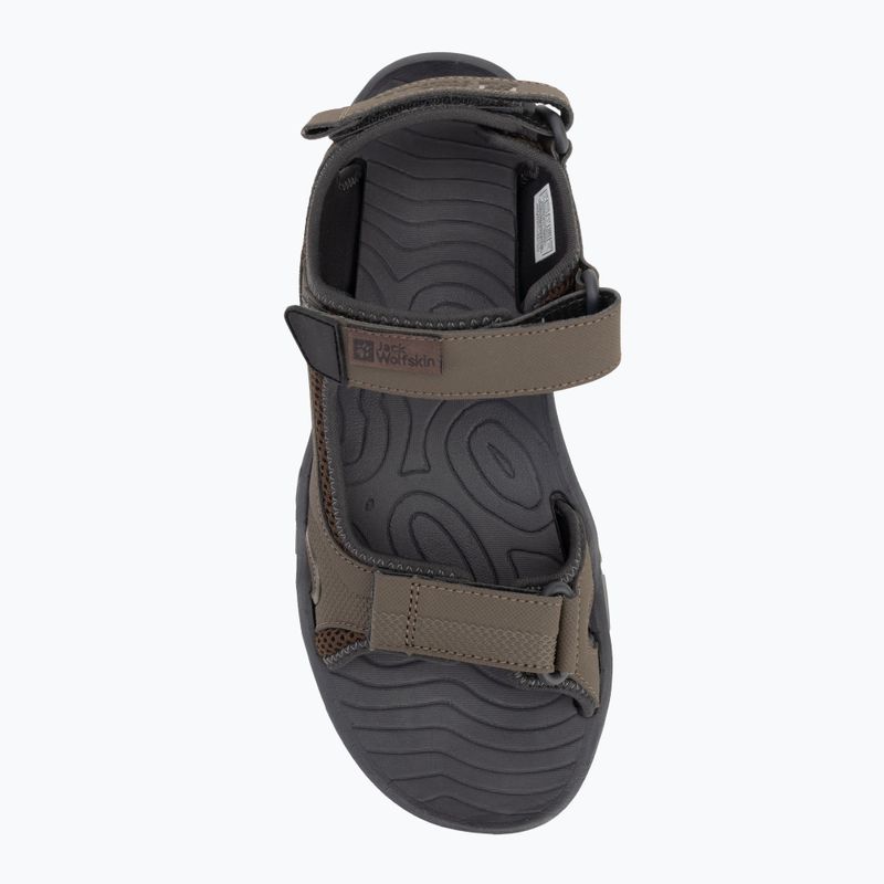 Jack Wolfskin men's Lakewood Cruise cold coffee sandals 5