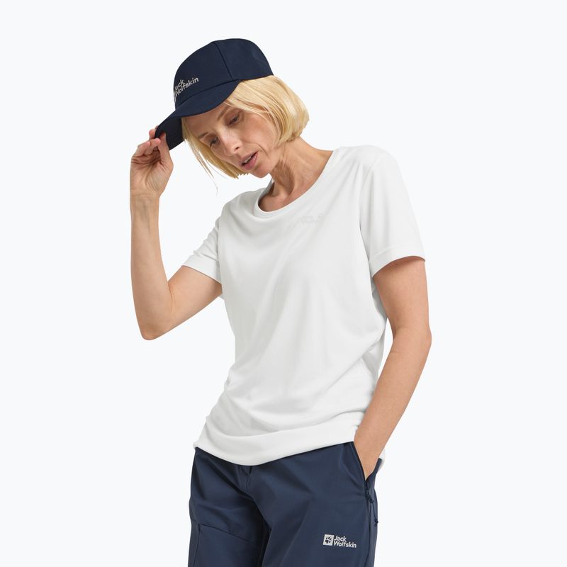 Women's trekking T-shirt Jack Wolfskin Tech T stark white 4