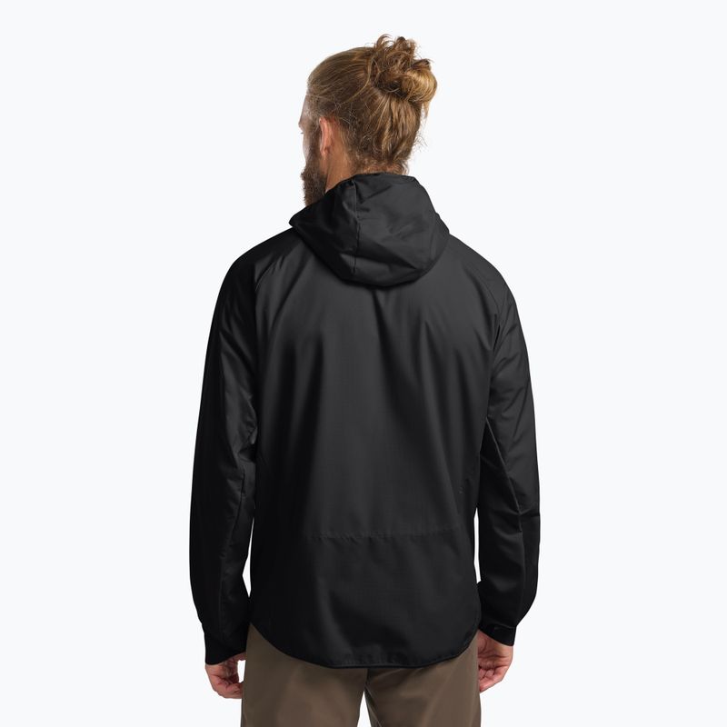 Men's wind jacket Jack Wolfskin Prelight Octa black 3