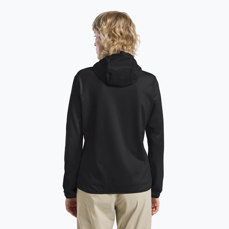 Jack Wolfskin women's fleece Prelight Trail Hoody black 3