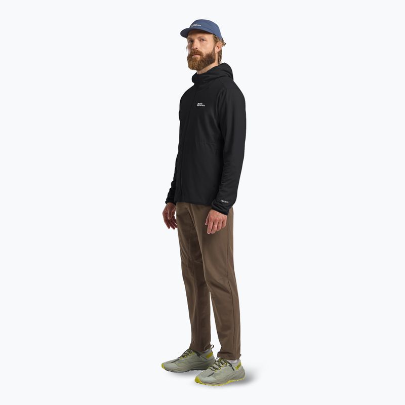 Men's trekking sweatshirt Jack Wolfskin Prelight Trail Hoody black 2