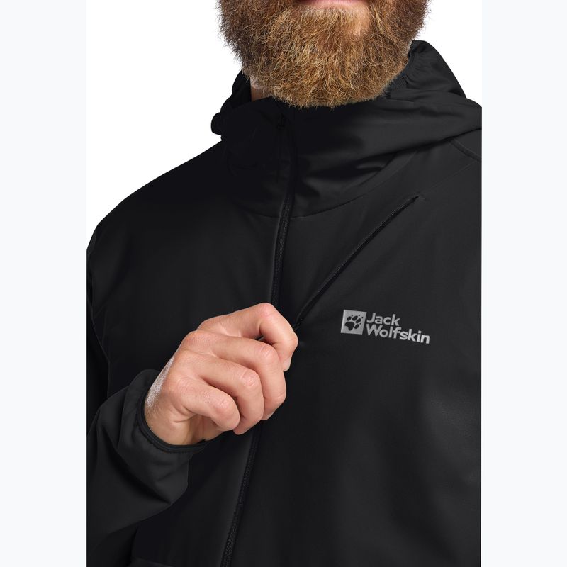 Men's trekking sweatshirt Jack Wolfskin Prelight Trail Hoody black 5