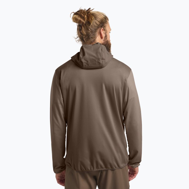 Men's trekking sweatshirt Jack Wolfskin Prelight Trail Hoody cold coffee 3