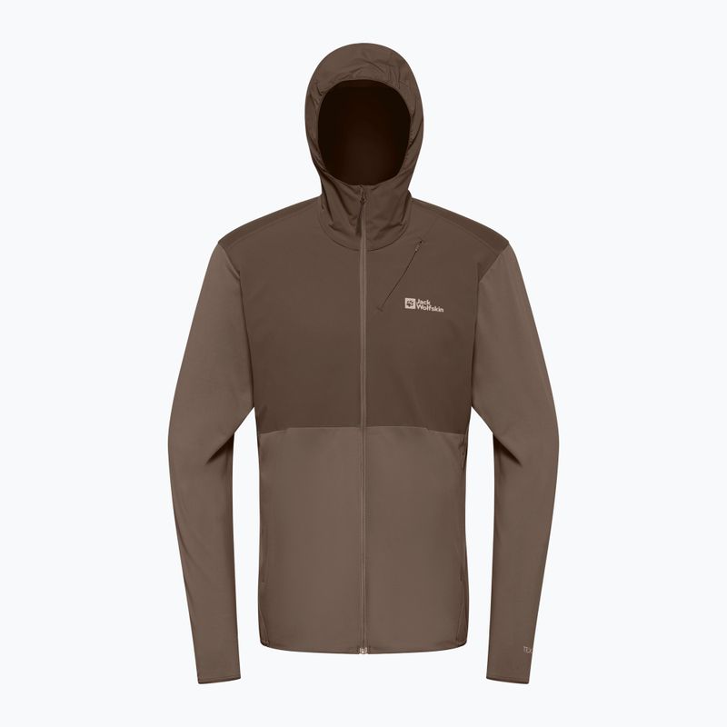 Men's trekking sweatshirt Jack Wolfskin Prelight Trail Hoody cold coffee 7