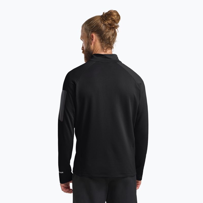 Men's trekking sweatshirt Jack Wolfskin Prelight Full Zip black 3