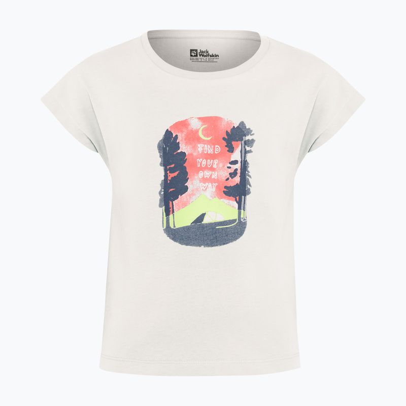 Jack Wolfskin children's t-shirt Graphic print cotton white 4