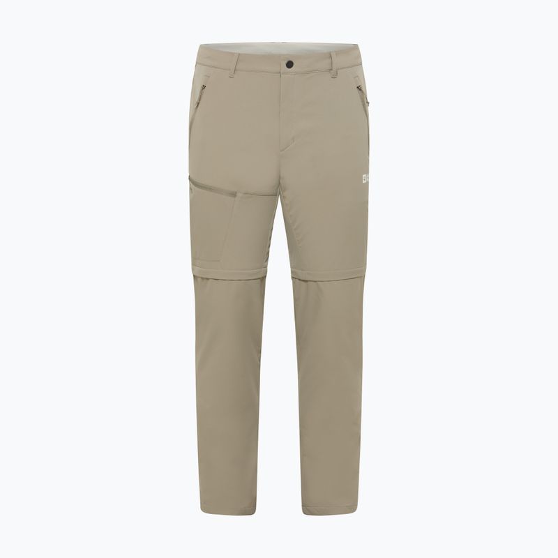 Men's Jack Wolfskin Pico Trail Zip Off stone trekking trousers 8