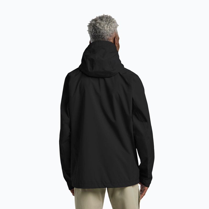 Men's rain jacket Jack Wolfskin Tempest 2l black 3