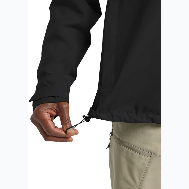 Men's rain jacket Jack Wolfskin Tempest 2l black 7