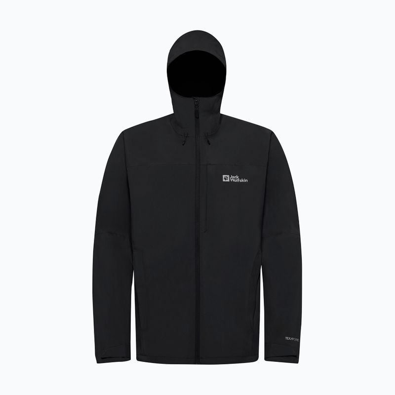 Men's rain jacket Jack Wolfskin Tempest 2l black 9