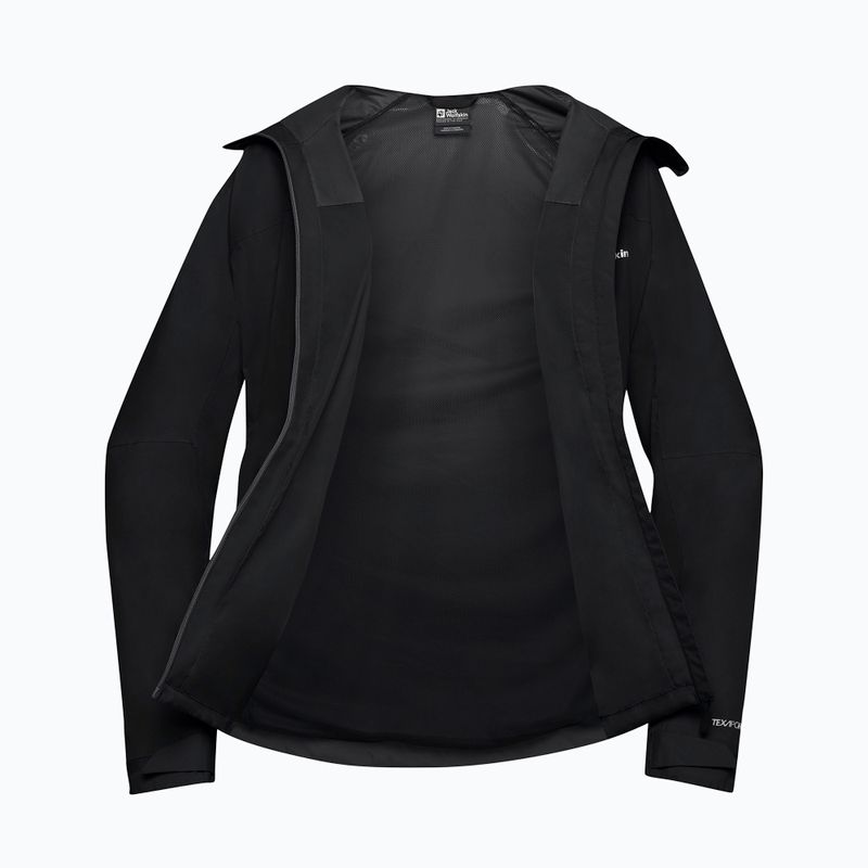 Men's rain jacket Jack Wolfskin Tempest 2l black 11